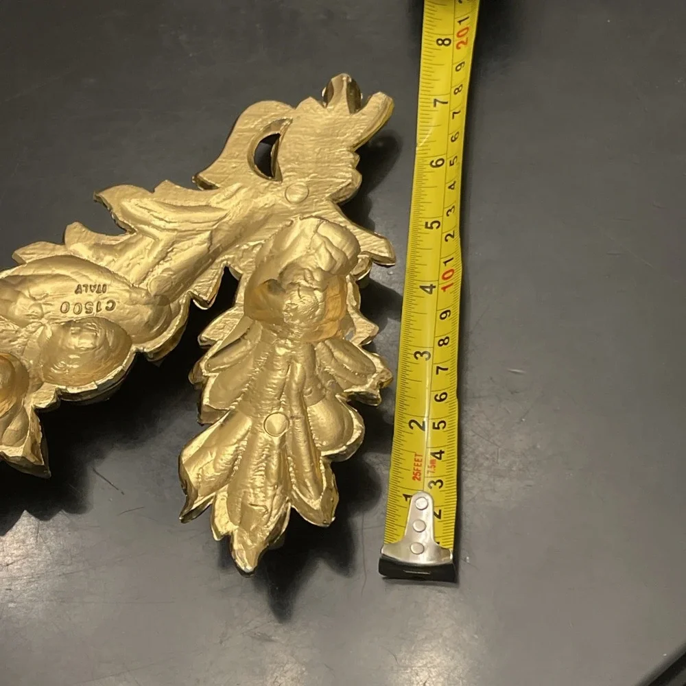 Gold‎ Gilt Baroque Fruit Floral Swag Italy Wall Hanging